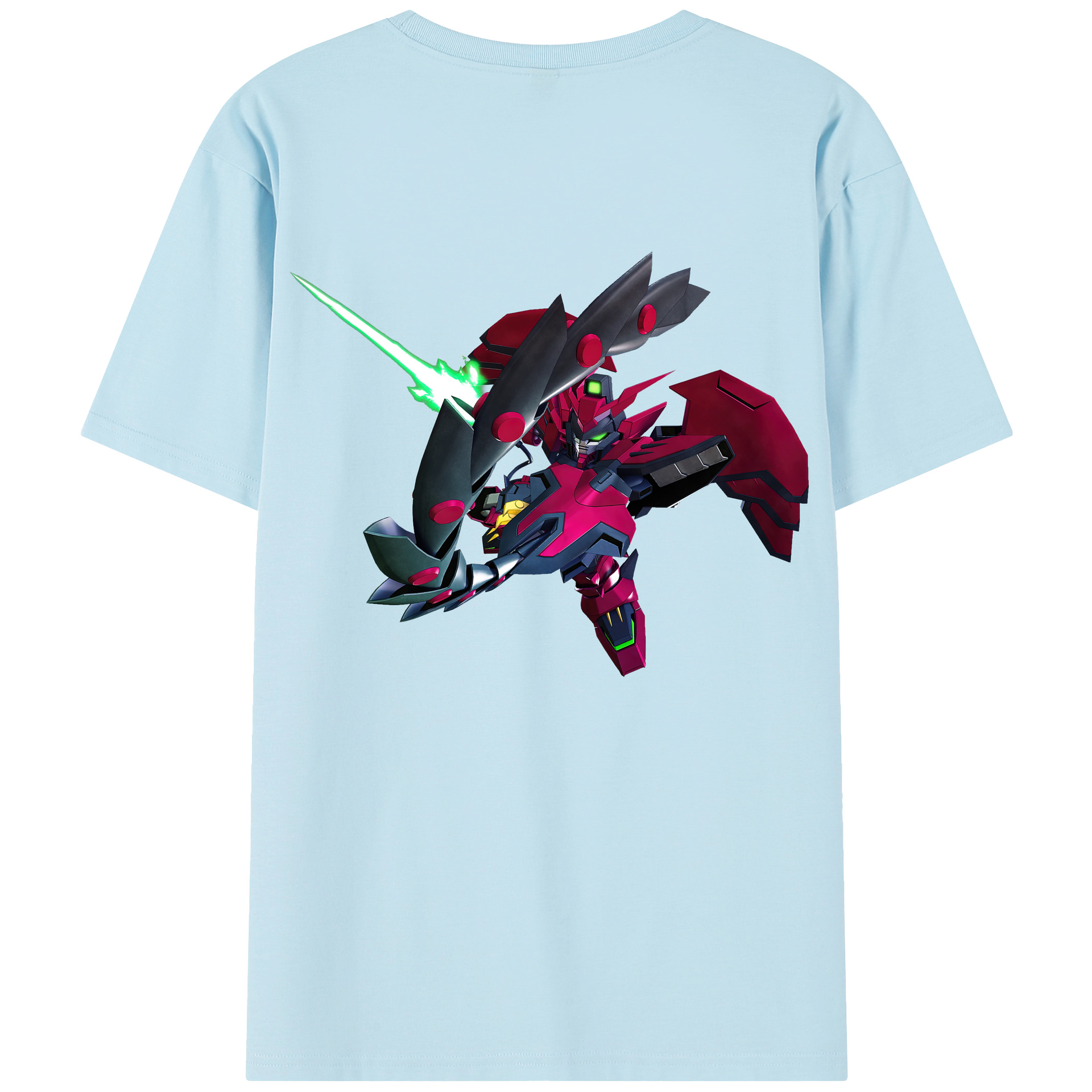 （画像用） 機動戦士ガンダム Mobile Suit Gundam 綿100％半袖Tシャツ（背面プリント）